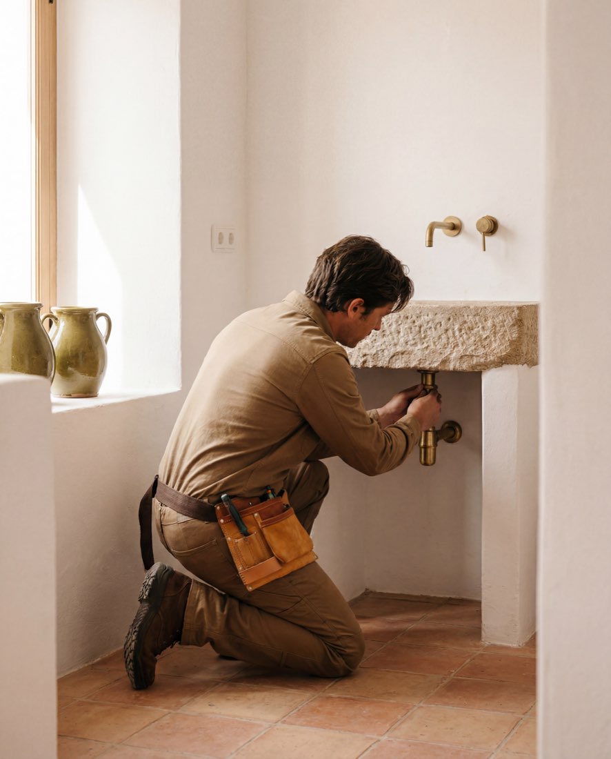 Un profesional trabajando en una villa española